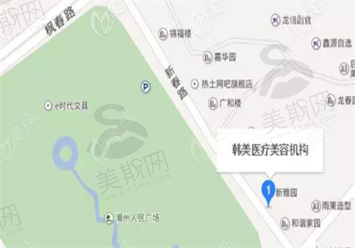 韩美医疗美容地图