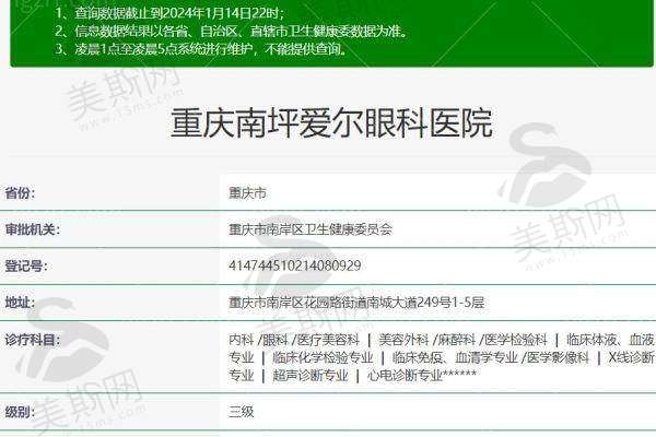 五、重庆南坪爱尔眼科医院 综合实力介绍