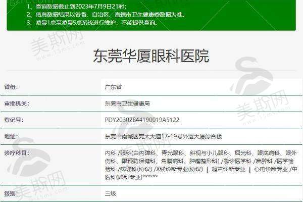 东莞华厦眼科医院正规靠谱吗？